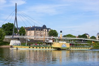 Steamboat parade on the Elbe