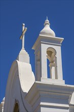 Bright church in San Vincente. Mindelo. Cabo Verde. Africa