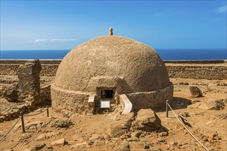 Fortress in dry landscape. Ciudad Velha. Cidade Velha. Santiago. Cabo Verde. Africa