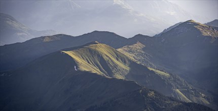 Dramatic mountain landscape, view from Hochkönig, Salzburger Land, Austria, Europe