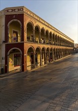 Historical Spanish colonial buildings, Plaza de la Independencia, Campeche city, Campeche State,