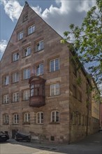 Historic Chörlein, Untere Kreuzgasse, Nuremberg, Middle Franconia, Bavaria, Germany, Europe