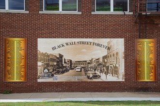 Tulsa, Oklahoma, The Greenwood District, known as the Black Wall Street. It was burned to the