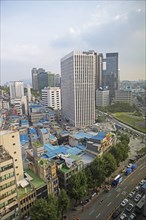 View of the houses of Seoul, Jung-gu, Seoul, South Korea, Asia