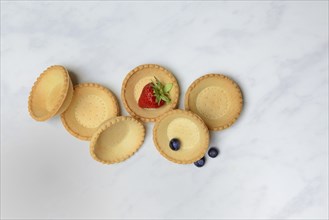 Tartelette, pre-made tartlet base with strawberry and blueberry