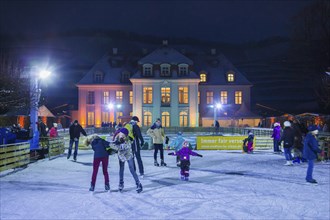 Ice skating at Wackerbarth Castle