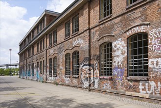 Switchgear house, former industrial hall, Phoenix-West, Hörde, Dortmund, North Rhine-Westphalia,