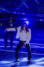 Dress rehearsal Stefanie Hertel my Stars, Sascha Pazdera as Michael Jackson