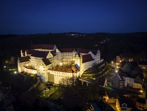 Colditz Castle by night