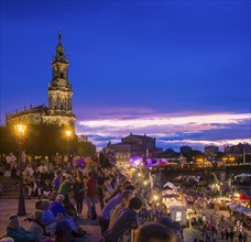 Brühl's Terrace for the city festival in Dresden
