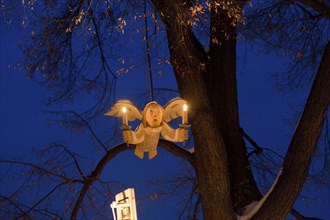 The Christmas market in the old village centre in Dresden Loschwitz, is organised annually by the