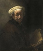 Self-portrait as the Apostle Paul, painting by Rembrandt van Rijn (1606) (1669), Historic,