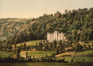 Le Cantal, Chateau Anteroche, near Murat, Auvergne Mountains, France, c. 1890, Historic, digitally