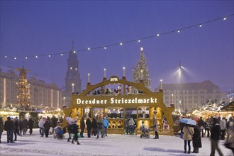 The Striezelmarkt, which has been held since 1434, is the oldest Christmas market in Germany and