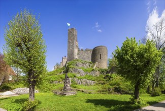 Stolpen Castle in spring