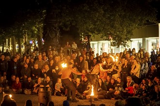 Due to the pandemic, the Schaubudensommer 2021 was moved to the more spacious main street in