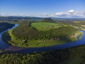 Lilienstein in the Elbe Arch in Saxon Switzerland