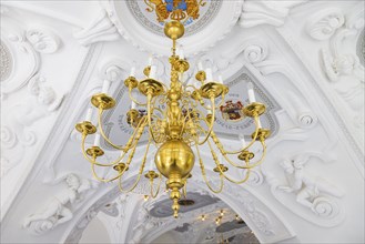 Fürts Pückler Park and Bad Muskau Palace, Palace Library. Chandelier