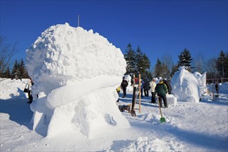 Snow sculpture competition, Hermsdorf