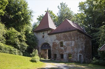 Gate tower, Frauenstein Castle, Mining, Innviertel, Upper Austria, Austria, Europe