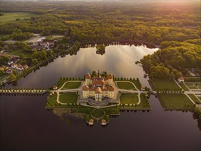 Moritzburg Baroque Palace in the Evening