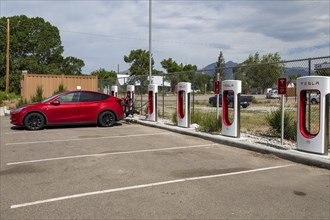 Poncha Springs, Colorado, A Tesla electric car charging station