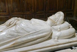 Detail, Tomb of Ilaria del Caretto, Monumento funebre a Ilaria del Carretto, sculptor Jacopo della