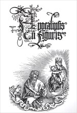 Picture cycle The Apocalypse in book form with new title page, woodcut by Albrecht Dürer,