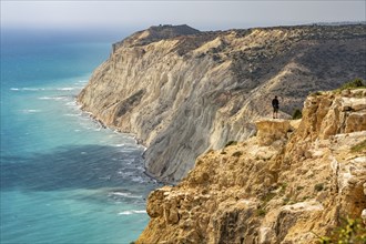 The cliffs of Cape Aspro near Pissouri, Cyprus, Europe