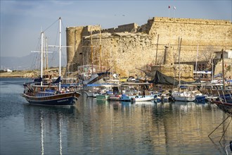 Kyrenia or Girne Port and Fortress, Turkish Republic of Northern Cyprus