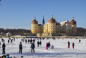 Baroque Moritzburg Hunting Lodge an extremely popular destination in winter, even during the corona