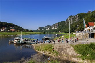 Yaw rope ferry in Rathen