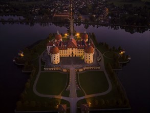 Moritzburg Baroque Palace in the Evening