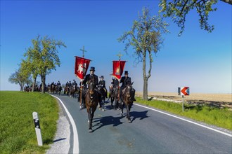 Every year at Easter there are about 5 processions in Lusatia, each with about 200 riders. The