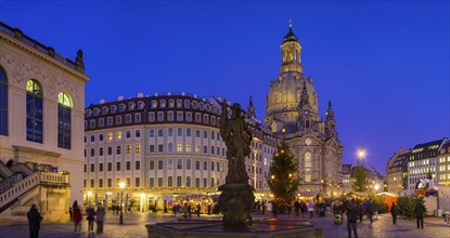 Christmas market on Dresden's Neumarkt square