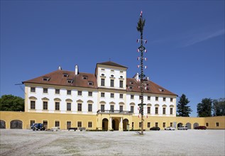 Moated castle, Aurolzmünster Castle, Aurolzmünster, Innviertel, Upper Austria, Austria, Europe