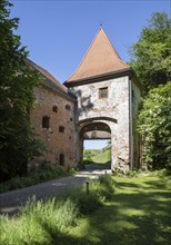 Gate tower, Frauenstein Castle, Mining, Innviertel, Upper Austria, Austria, Europe