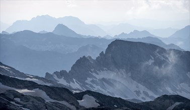 Dramatic mountain landscape, view from Hochkönig, Salzburger Land, Austria, Europe