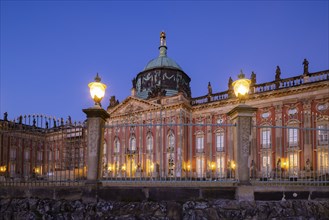 Park Sanssouci is part of the Potsdam palace park ensemble. The New Palace is a palace on the west