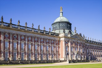 Park Sanssouci is part of the Potsdam palace park ensemble. The New Palace is a palace on the west