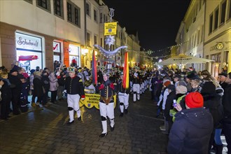 Miners pay their respects on the Schlossplatz