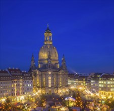 Christmas market on Dresden's Neumarkt square