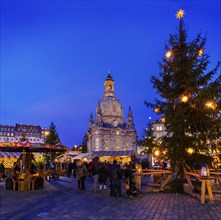 Christmas market on Dresden's Neumarkt square