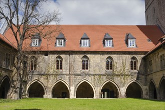 Cloister of the Church of Our Dear Lady, Halberstadt, Harz, Saxony-Anhalt, Germany, Europe