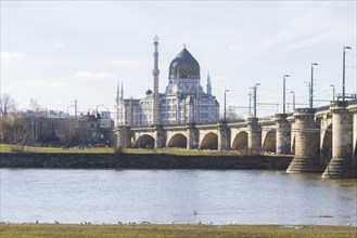 Elbe with Marienbrücke and Yenidze