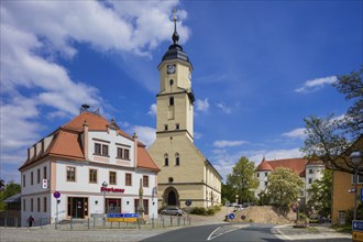 The Protestant town church of Nossen is a baroque hall church in Nossen in the district of Meissen