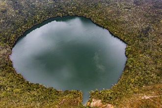 Lake Guatavita, Colombian Andes, Colombia, South America