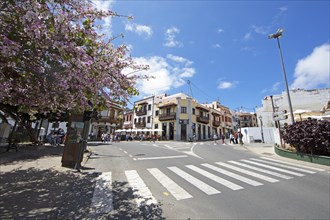 Main street in Teror, Las Palmas province, Gran Canaria, Canary Islands, Spain, Europe