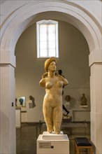 Marble statue of Aphrodite of Soli in the Cyprus Museum, Nicosia, Cyprus, Europe