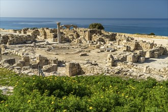 Ruins of the early Christian basilica of the ancient city of Kourion, Episkopi, Cyprus, Europe